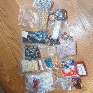Bead lot, jewelry making, decorating, crafting